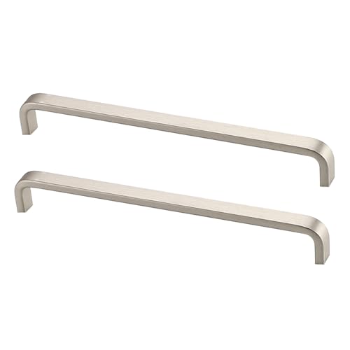 Schrankgriffe 2er-Pack Schrankgriffe, Schubladenknöpfe aus Aluminiumlegierung, Schuhschrankgriffe, moderne minimalistische Küchentürhebel for Badezimmer, Schrank, Kleiderschrank, Kommode(Gray,320mm) von KLNCXC
