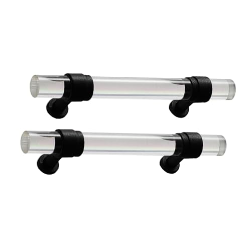 Schrankgriffe 2er-Pack Schrankgriffe, Schubladenknöpfe aus Kristallglas, Basis aus Zinklegierung, Türhebel for Schrank, Kleiderschrank, Kommode, Schuhschrank, Möbelbeschläge(Black,96mm) von KLNCXC
