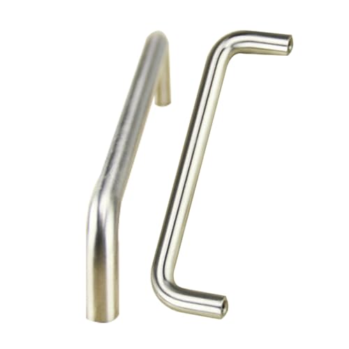 Schrankgriffe 2er-Pack Schrankgriffe aus gebürstetem Edelstahl 304, Schrankgriffe, Schubladenknöpfe, Küchentürhebel for Badezimmer, Schrank, Kleiderschrank, Rundstange mit 8 mm Durchmesser(128mm) von KLNCXC