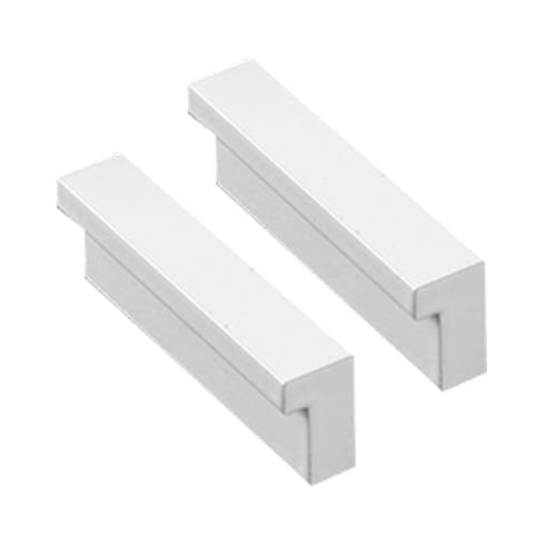 Schrankgriffe 2er-Pack weiße Griffe, L-förmige Schrankgriffe, Schrankgriffe, Schubladenknöpfe aus Aluminiumlegierung, Küchentürhebel for Badezimmer, Schrank, Kleiderschrank, Hardware(50mm) von KLNCXC