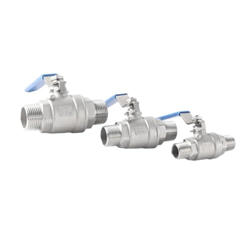 Schwimmerventile 1/4 "3/8" 1/2 "3/4" 1 "1-1/4" 1-1/2 "2" Zwei-Chip-Kugelhahn 304 Edelstahl Doppelter Außendraht-Kugelhahn(3/4") von KLNCXC