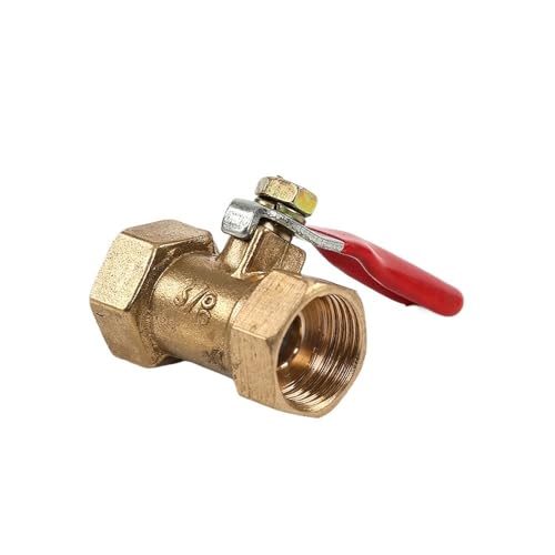 Schwimmerventile 1/8 '' 1/4" 3/8 '' 1/2 '' Innengewinde Kugelhahn Messing Verbindungsstück Joint Kupferrohr Fitting Koppler Adapter Messing Kugelhahn(1/2") von KLNCXC