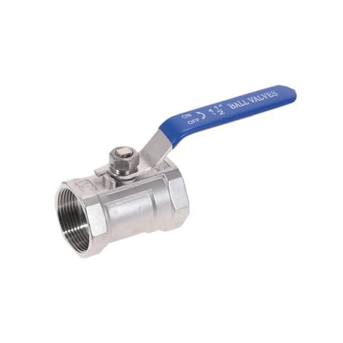 Schwimmerventile Edelstahl SS304 Rohr Kugelhahn Innengewinde 1/4" 3/8" 3/4" 1" 1-1/4" 1-1/2" Sanitär ON-OFF Kugelhahn Gerade(1") von KLNCXC