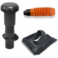 Klüber - Klöber-Set13 Dachentlüftung DN100 Anthrazit Universal Dachziegel von KLÜBER