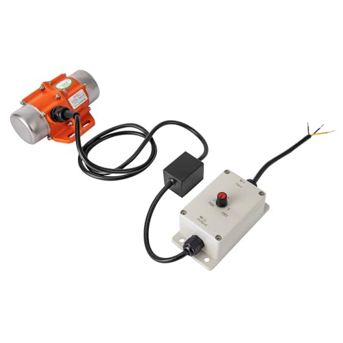 30w Elektrischer Vibrationsmotor mit Drehzahlregler, 3000RPM Einstellbare Vibration, Handstart 220v IP65 Kleiner Motorvibrator für Bergbau, Metallurgie, Kohle, Elektrizität und Bau von KLOOLIVE