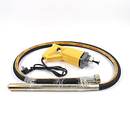 Betonrüttler 1300w Beton Rüttelflasche Betonvibrator Flaschenrüttler Elektro Rüttler Luftblasen Entfernen Werkzeug mit 2m Schlauch von KLOOLIVE
