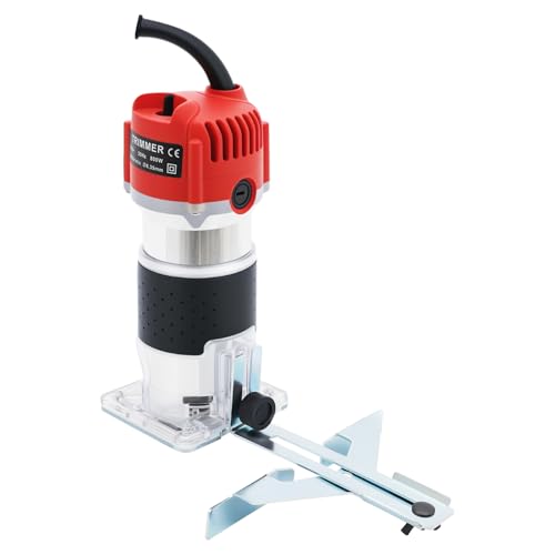 Elektrische Oberfräse 800W Kantenfräse Einhandfräse Trimmer Handfräse Holz Fräsmaschine 30000r/min von KLOOLIVE