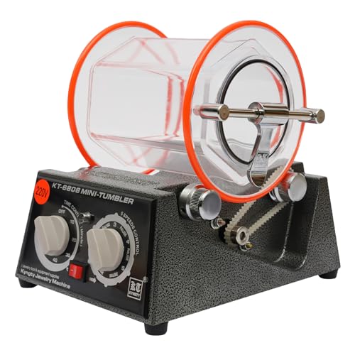 Rotary Tumbler Schmuck Polierer Gold/Münzen Polieren Finishing Maschine Poliermaschinen Poliertrommel Kugelmühle Schmuckpolier 3kg von KLOOLIVE