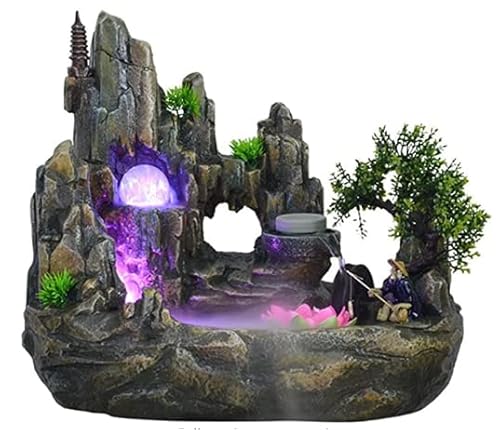 Zimmerbrunnen Tisch Brunnen Wasserfall Springbrunnen Steingarten Zerstäuber Dekoration luftbefeuchter GeschenkRaumdekoration mit Farbwechsel LED Beleuchtung Zimmerbrunnen Tisch Brunnen Wasserfall Springbrunnen Steingarten Zerstäuber Dekoration luftbefeuchter GeschenkRaumdekoration mit Farbwechsel LED Beleuchtung von KLOOLIVE