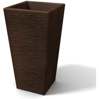 Kloris - Moderner Blumentopf rechteckig aus Harz mod. Egizio Rustico h 90 Bronze von KLORIS