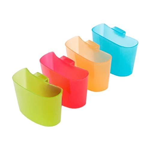 4 Stück/Set Teebeutelhalter Hängen Direkt An Der Seite Der Tasse Europäischer Keksständer Einfache Bonbonfarben Hängendes Teebeutelregal Hängender Teebeutelhalter 4 X Tragbares Zubehör von KLOVA