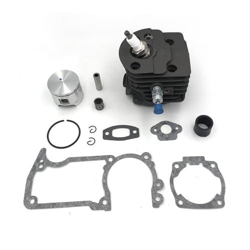 46mm Zylinder Kolben Verteiler Zündkerze Kit Fit for 51 55 Kettensäge Teile #503609171, 503 60 91-71 von KLRAEZ