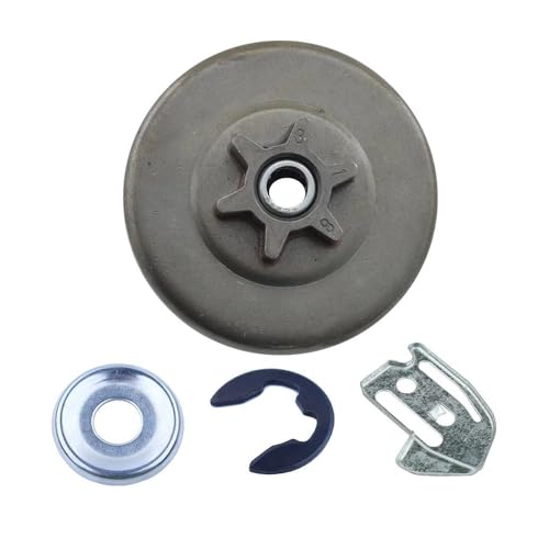 6T Kupplungstrommel & 530057910 Montageplatte Passend for P3314 P3416 P4018 Kettensäge Ersetzen 501628301 von KLRAEZ