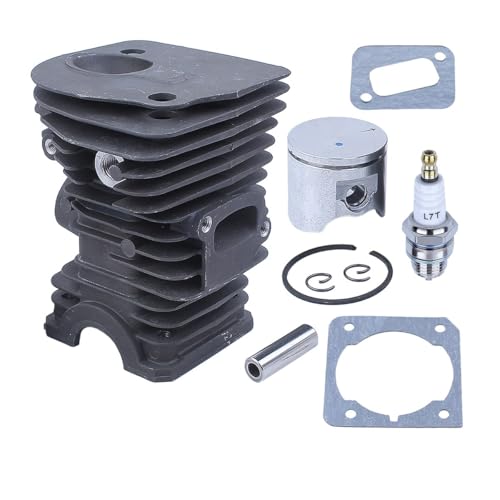 Überzogene Zylinder Kolben Zündkerze Kit Fit for 340 345 E 350EPA CS 2141 2145 2150 Kettensäge 42MM Überzogene Zylinder Kolben Zündkerze Kit Fit for 340 345 E 350EPA CS 2141 2145 2150 Kettensäge 42MM von KLRAEZ