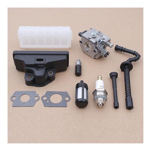Vergaser-Kit mit Dichtung, Luftfilter, Zündkerze, Ölschlauch, passend for MS210, MS230, MS250, MS250C 021, 023, 025 Kettensägen Vergaser-Kit mit Dichtung, Luftfilter, Zündkerze, Ölschlauch, passend for MS210, MS230, MS250, MS250C 021, 023, 025 Kettensägen von KLRAEZ