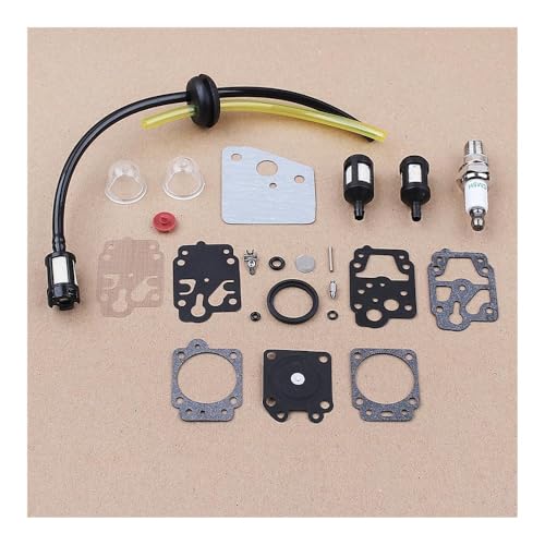 Vergaser Membran Dichtung Nadel Reparatur Kit Kraftstoff Linie Fit for GX35 GX25 HHB25 HHH25 K20-WY K10-WYJ Kettensäge Teile von KLRAEZ