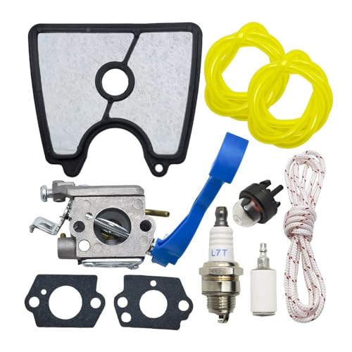 Vergaser-Wartungssatz passend for 125B 125BX 125BVX 28cc 2-Takt-Laubbläser Zugseil C1Q-W37 Ersatzteil von KLRAEZ