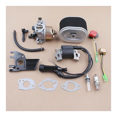 Vergaser-Zündspule, Zündkerze, Luftfilter-Kit, passend for GX160 GX200 5.5HP Motor, Vergaser-Ersatzteile von KLRAEZ