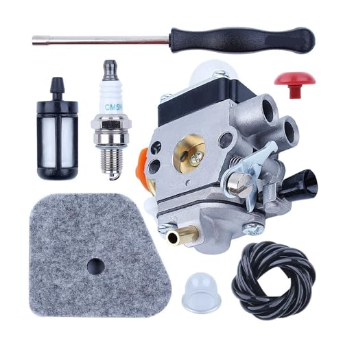 Vergaserleitungs-Luftfiltersatz passend for FS87 FS90 FS100 FS110 HT100 mit Zündkerze, Schraubendreher von KLRAEZ
