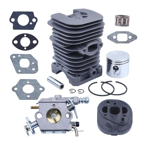 Zylinderkolben-Vergaser-Vergaserdichtungssatz passend for 350 351 370 371 420 390 391 Formula 5000 Kettensäge, 41 mm, plattiert Zylinderkolben-Vergaser-Vergaserdichtungssatz passend for 350 351 370 371 420 390 391 Formula 5000 Kettensäge, 41 mm, plattiert von KLRAEZ