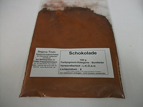 Künstler-Pigment, Trockenfarbe, Mineralpigment Schokolade 100 g im Beutel von KLS