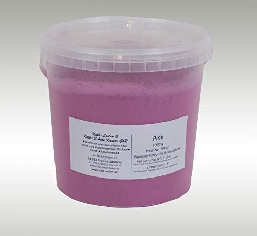Mineralfarbe Pink 1kg im Eimer, Pigment, Trockenfarbe von KLS