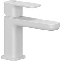 Kludi Renon - Waschtischarmatur mit Push-Open-Ablauf, EcoPlus, weiß matt 422675375 von KLUDI