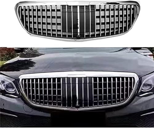 Auto Front KüHlergrill,FüR Benz E Klasse Early W213 Administrative 2016-2019,Auto StoßStangengitter Tuning ZubehöR FrontstoßStange Grilleinsatz Ersatz Schutz von KLUEES
