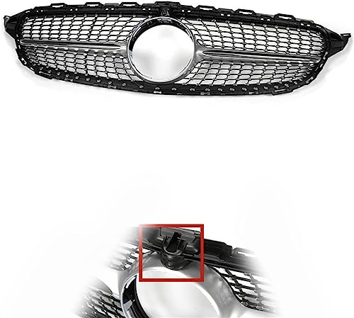 KLUEES Auto Front KüHlergrill,FüR Benz W205 Classe C 2015-2018,Auto StoßStangengitter Tuning ZubehöR FrontstoßStange Grilleinsatz Ersatz Schutz KLUEES Auto Front KüHlergrill,FüR Benz W205 Classe C 2015-2018,Auto StoßStangengitter Tuning ZubehöR FrontstoßStange Grilleinsatz Ersatz Schutz von KLUEES