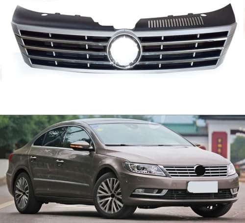 KLUEES Auto Front KüHlergrill,FüR Vw Passat CC 2013-2017,Auto StoßStangengitter Tuning ZubehöR FrontstoßStange Grilleinsatz Ersatz Schutz von KLUEES