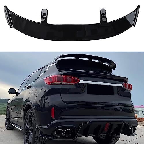 KLUFO Auto ABS Heckspoiler für VW Polo VI V IV III II I MK 8 7 6 5 4 3(Type AW 6C 6R 9N3 9N 6N2 6N 86C 2F 86), Kofferraum Lippe Spoiler Bodykit Tuning Styling Zubehör,Gloss Black von KLUFO