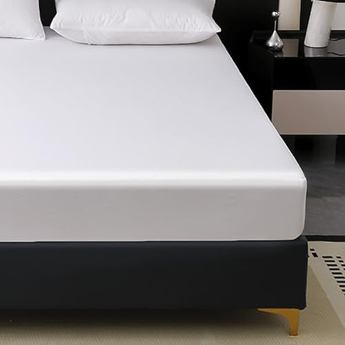 KLUOT Jersey Wasserdichtes Spannbettlaken 180 x 200 + 30 cm mit Kissenbezug weich warm Bettlaken für Matratze, Boxspringbett oder Topper - 5 bis 30 cm Matratzenhöhe von KLUOT