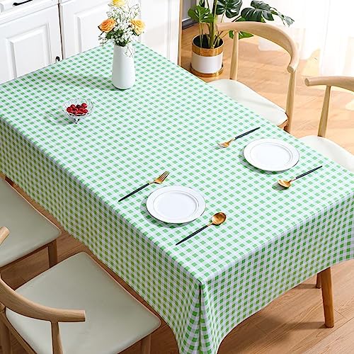 KLUOT Outdoor tischdecke wetterfest Wachstuch-Tischdecke Abwaschbar Garten-Tischdecke Wachstischdecke PVC Plastik-Tischdecken Wasserabweisend Abwischbar 140x200cm von KLUOT