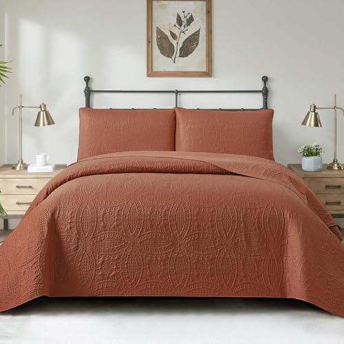 KLUOT Tagesdecke 220x240cm Baumwolldecke als -Überwurf, Couch-Überwurf, Sofa-Decke mit 2 Kissenbezügen 50x75cm von KLUOT