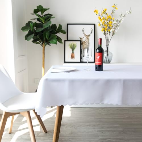 KLUOT Tischdecke 320 x 320 cm Weiß Polyester Abwaschbar Tischdeck FüR KüChe Essen Parteien KLUOT Tischdecke 320 x 320 cm Weiß Polyester Abwaschbar Tischdeck FüR KüChe Essen Parteien von KLUOT