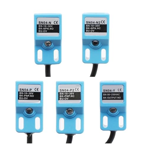 KLVN 1 stücke Metall erkennung Sensor Näherungsschalter für Metall inspektion SN04-N SN04-N2 SN04-P SN04-P2 SN04-D1 D2 Y1 Y2 NPN PNP NC NO (Color : SN04 P) von KLVN