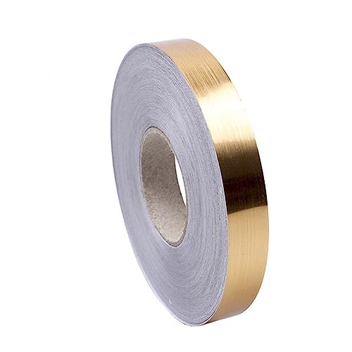 KLVN 1pcs 50m Ceramic Tile Mildewproof Gap Tape Decor Gold Silver Black Self Adhesive Wall Tile Floor Tape Sticker Home Decorations (Color : Gold, Size : 10mm) von KLVN