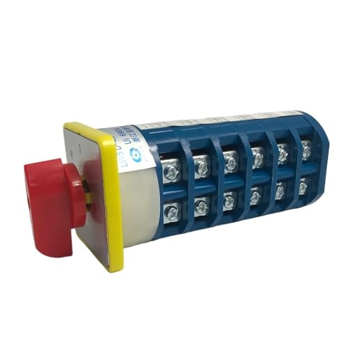 KLVN 40A Cam Switch 24 Terminals 5 Positions DIY Rotary Changeover Switches LW5-40/6 Control Different Loads von KLVN