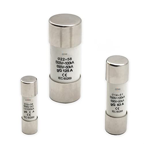 KLVN AC 500V RO15. Fast Blow Ceramic Sicherungsverbindung RT18-32 10x38. GG-Ausschnitt 2A 4A 6A 8A 10A 16A 20A 25A 32A 1 0pcs. (Size : 4A) von KLVN
