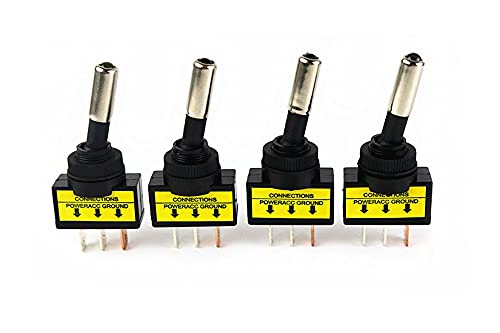 KLVN ASW-15D 12V 20A LED Auto-Kippschalter,Wippschalter Beleuchtet umschalten Schalter (Color : Green) von KLVN