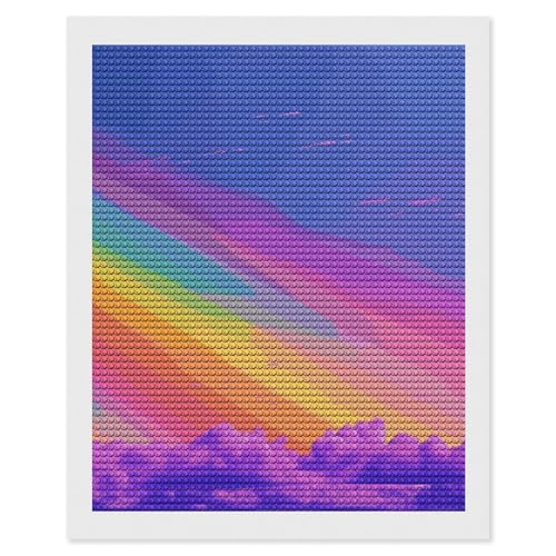 Diamond Painting Kits für Erwachsene Diamond Art Kit für Anfänger Regenbogen Ästhetische 5D DIY Full Round Diamond Art Craft Kits für Erwachsene für Home Wall Decor Diamond Painting Kits für Erwachsene Diamond Art Kit für Anfänger Regenbogen Ästhetische 5D DIY Full Round Diamond Art Craft Kits für Erwachsene für Home Wall Decor von KLWQR