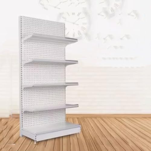 5 Regale, Gondelregal für den Einzelhandel, Wandregal – einseitige Supermarktregale, praktische Kombinationsregale, für den Einzelhandel, Lebensmittelgeschäfte, Bürobedarf oder Spirituosengeschäfte von KLYDBMYT