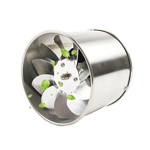 Abluftventilator/Ventilator 4-Zoll-Edelstahlrohr-Abluftventilator Fensterkanal-Luftbelüftungsgebläse Toiletten-Küchenventilator mit Abdeckung Booster Extractor 100-mm-Abluftkanalventilator (Farbe: O von KLYDBMYT
