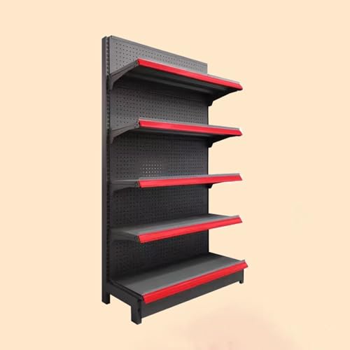 Gondelregal-Präsentationsständer für den Einzelhandel – Regale für Supermärkte und Convenience Stores, vielseitige Wandeinheit für Lebensmittelgeschäfte, Bürobedarf und Spirituosengeschäfte (B, 90 x von KLYDBMYT