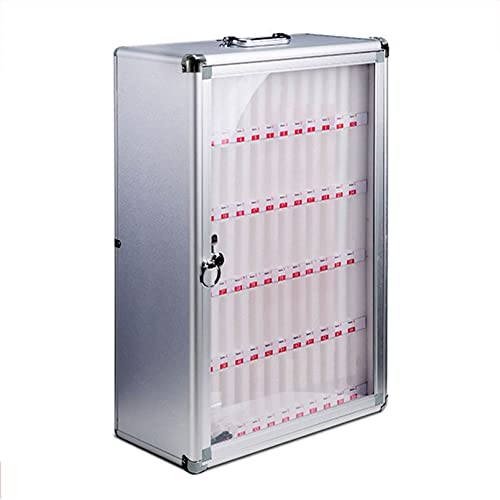 Handy-Ladestationen Telefon-Aufbewahrungsschrank Handy-Safe 60 Steckplätze Metall-Handy-Management-Box Transparent Tragbarer Wand-Handy-Stor-60 von KLYDBMYT