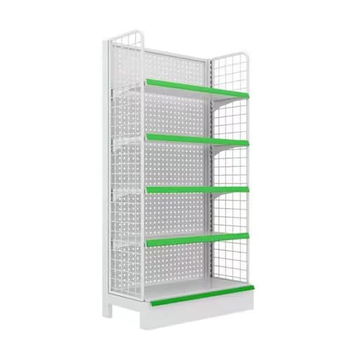 KLYDBMYT 5-stufige Supermarktregale, Wandregal, kommerzielle Convenience-Kombinationsregale, geeignet für den Einzelhandel, Convenience-Lebensmittel, Bürobedarf oder Flüssigkeiten (62 x 40 x 165 cm von KLYDBMYT