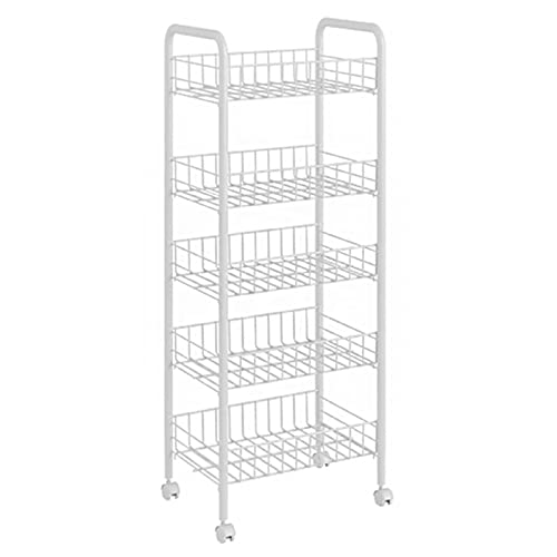 KLYDBMYT Trolley-Mehrzweckwagen aus Metallgeflecht, widerstandsfähiger Aufbewahrungswagen mit 3 Ebenen, Mehrzweck-Regal-Organizer für die Aufbewahrung von Büchern im Büro, Schlafzimmer und Zahnarzt KLYDBMYT Trolley-Mehrzweckwagen aus Metallgeflecht, widerstandsfähiger Aufbewahrungswagen mit 3 Ebenen, Mehrzweck-Regal-Organizer für die Aufbewahrung von Büchern im Büro, Schlafzimmer und Zahnarzt von KLYDBMYT