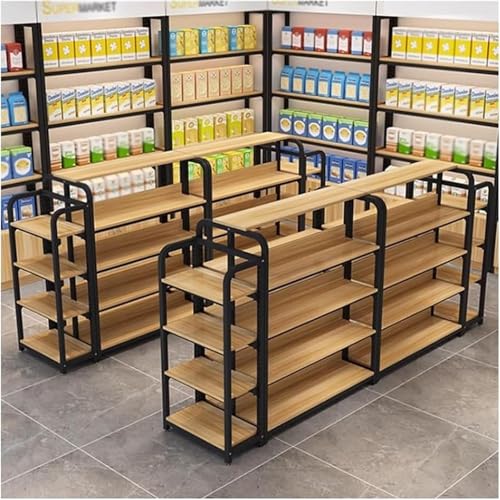Supermarktregale in Industriequalität, Mittelinselschrank, Süßigkeiten-Ausstellungsregal, Einzelhandelsregale für den Einzelhandel, Lebensmittelgeschäfte, Bürobedarf oder Spirituosengeschäfte (Schwa von KLYDBMYT