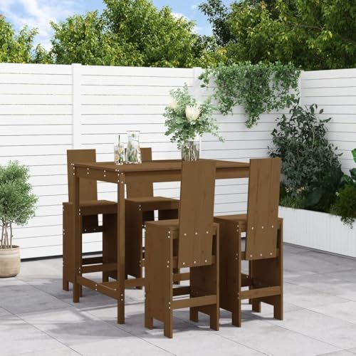 5-TLG. Gartenbar-Set Honigbraun Massivholz Kiefer Gartenmöbel, Gartenmöbel-Sets 5-TLG. Gartenbar-Set Honigbraun Massivholz Kiefer Gartenmöbel, Gartenmöbel-Sets von KLYEON