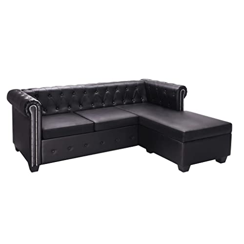 Couch-Sofa, Bequeme Sitz- und Schlaflösung, stabiles Gestell, umwandelbare Couch for müheloses Nacht-TV-Begleiter, Bequeme, praktische Kissen (Color : Schwarz, Size : 200 x 140 x 73 cm (B x T x H)) von KLYEON